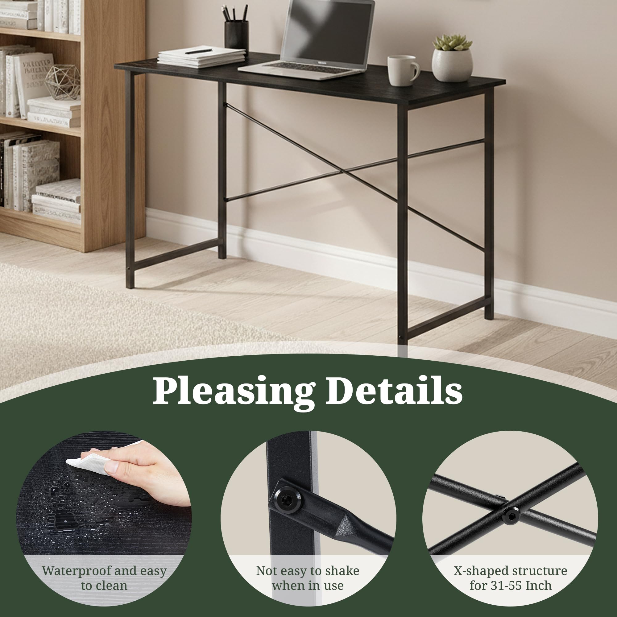 Mayitaです。デスク Amazon.com: SageNest Computer Desk 44 Inch, Home Office Desk